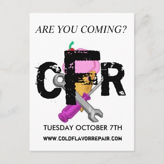 Invitation Carte Postale HALL SULLIVAN 10/07/08 2.0- Customisé (Devant)