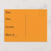 Invitation Carte Postale Halloween Petit Chat Gros Chat (Dos)