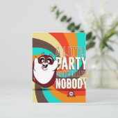 Invitation Carte Postale Hamster Party (Debout devant)
