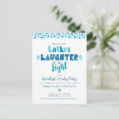 Invitation Carte Postale Hanoukka Latke Laughter Light Fun Modern Party (Debout devant)