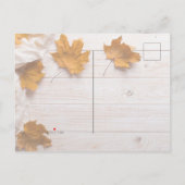 Invitation Carte Postale Happy Thanksgiving (Dos)