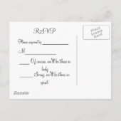 Invitation Carte Postale Hawaii RSVP (Dos)