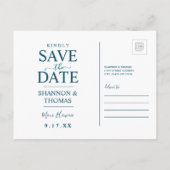 Invitation Carte Postale Hawaii | Save the date (Dos)