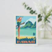 Invitation Carte Postale Hawaii | Save the date (Debout devant)