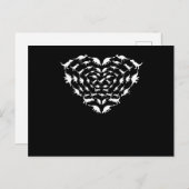 Invitation Carte Postale Heart Dinosaur Valentine Couples Valentines Day Gr (Devant / Derrière)