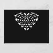 Invitation Carte Postale Heart Dinosaur Valentine Couples Valentines Day Gr (Devant)