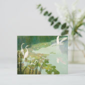 Invitation Carte Postale Hérons en été par Newell Convers Wyeth (Debout devant)