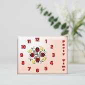 Invitation Carte Postale Heure de la partie (Debout devant)