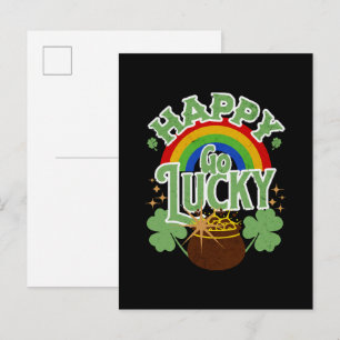Invitation Carte Postale Heureux Go Lucky