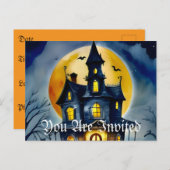 Invitation Carte Postale Hollow et Moon (Devant / Derrière)