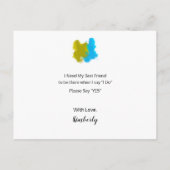 Invitation Carte Postale Homme d'honneur Serez-vous une proposition (Dos)