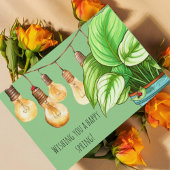 Invitation Carte Postale Hosta Plantes et Ladybugs