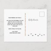Invitation Carte Postale Humains se marier Mariage d'animaux de compagnie S (Dos)