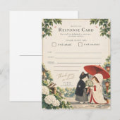 Invitation Carte Postale Hydrangea Blessing (Devant / Derrière)