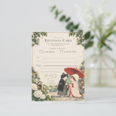 Invitation Carte Postale Hydrangea Blessing (Debout devant)