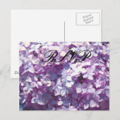 Invitation Carte Postale Hydrangea, RSVP (Devant / Derrière)