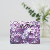 Invitation Carte Postale Hydrangea, RSVP (Debout devant)