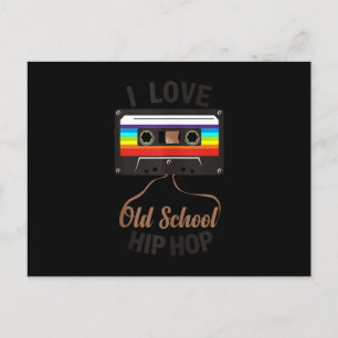 Invitation Carte Postale I LOVE OLD SCHOOL HIP HOP Music 80s 90s