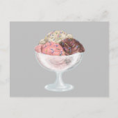 Invitation Carte Postale Ice Cream (Devant)