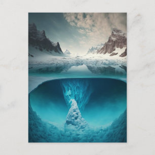 Invitation Carte Postale Icy Mountain View