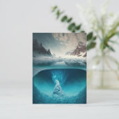 Invitation Carte Postale Icy Mountain View (Debout devant)