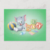 Infant Tom and Jerry Playing With Toys