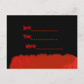 Invitation Carte Postale Invitation-crocs saignants (Dos)