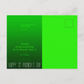Invitation Carte Postale Irish or not Irish Original St Patrick's Day HHP (Dos)