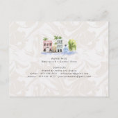 Invitation Carte Postale Itinéraire du week-end de bachelorette | Charlesto (Dos)