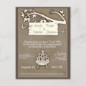 Invitation Carte Postale Je le fais | BBQ | Ancien fiançailles (Devant)