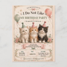 Je n'aime pas ma fête d'anniversaire