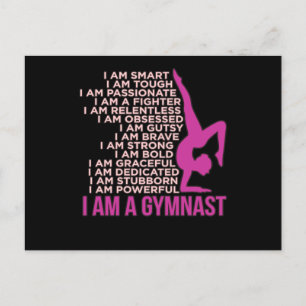 Invitation Carte Postale Je Suis Un Gymnaste Gymnastique Gymnastique Gymnas