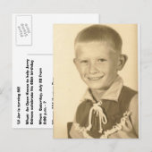 Invitation Carte Postale Jerry photo d'anniversaire (Devant / Derrière)