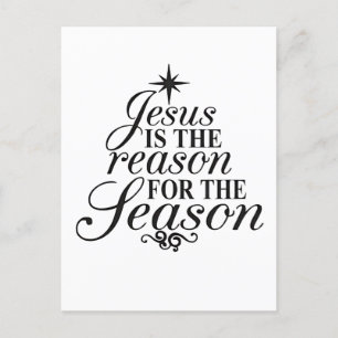 Invitation Carte Postale Jésus Est La Raison Pour La Saison Noël
