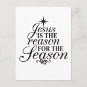 Invitation Carte Postale Jésus Est La Raison Pour La Saison Noël (Devant)