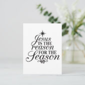 Invitation Carte Postale Jésus Est La Raison Pour La Saison Noël (Debout devant)