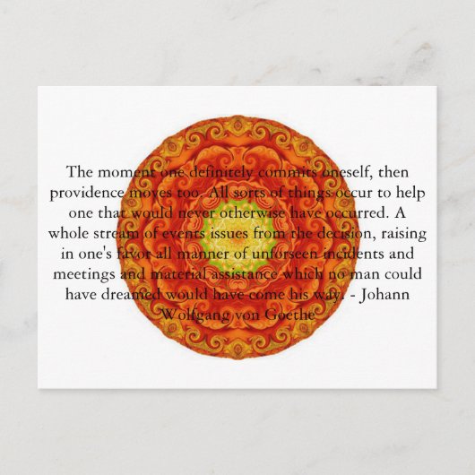 Invitation Carte Postale Johann Wolfgang von Goethe (Devant)