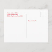 Invitation Carte Postale Joli Noël Whimsical Gnome Holiday Tree (Dos)