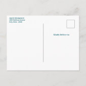 Invitation Carte Postale Joli portrait de cheval alezan pour anniversaire (Dos)