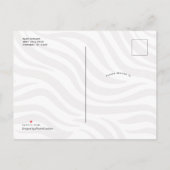 Invitation Carte Postale Jolie petite fille safari jungle animaux douche mo (Dos)