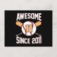 Joueur de baseball génial 11e anniversaire amateur