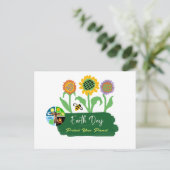 Invitation Carte Postale Jour de la Terre (Debout devant)