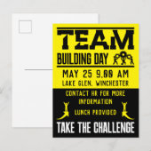 Invitation Carte Postale Journée de création d'équipe d'entreprise (Devant / Derrière)