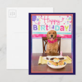 Invitation Carte Postale Joyeuse fête du chien d'anniversaire avec mon Dawg (Devant / Derrière)