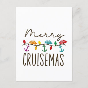 Invitation Carte Postale Joyeux Cruisemas Noël Croisière Familiale Correspo