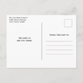 Invitation Carte Postale Joyeux et joyeux poisson bleu-vert Jellyfish Anniv (Dos)