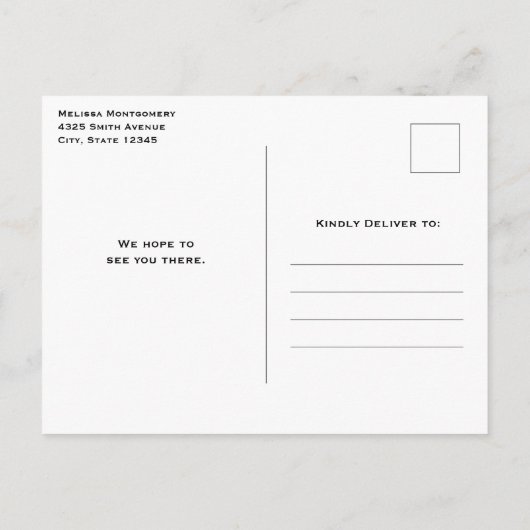 Invitation Carte Postale Joyeux et joyeux poisson bleu-vert Jellyfish Anniv (Dos)