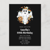 Invitation Carte Postale Joyeux Ghost Retro Hippie Vibe Anniversaire (Devant)