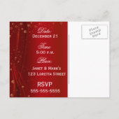 INVITATION CARTE POSTALE JOYEUX JOURS FÉRIÉS (Dos)