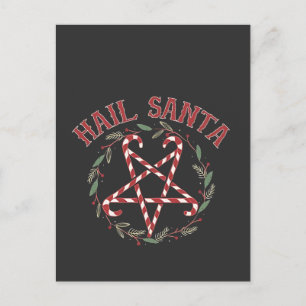 Invitation Carte Postale Joyeux Noël Satan Krampus Noël Diable Bonbons